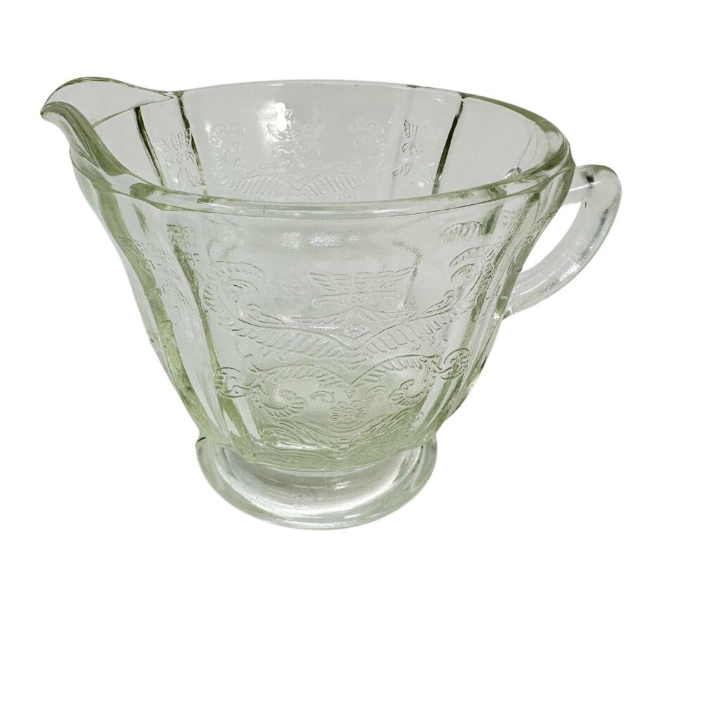 Depression Glass Federal Madrid Clear Creamer Pitcher